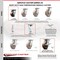 Service Caster 4 Inch High Temp Phenolic Caster Set with Roller Bearing and Brakes/Swivel Locks SCC-35S420-PHRHT-SLB-BSL-4 - alternate 2